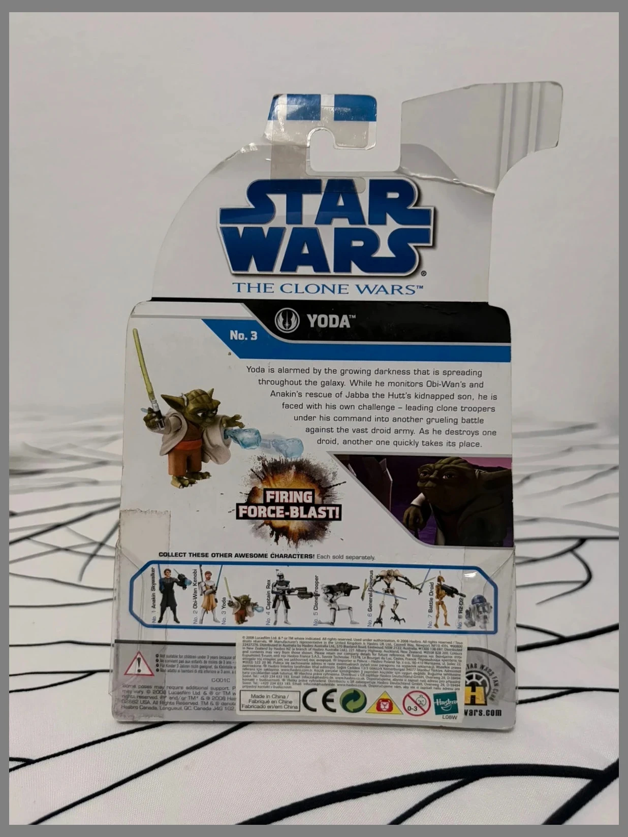 Figurina de Star Wars The Clone Wars – Hasbro – Yoda en blister – photo 2